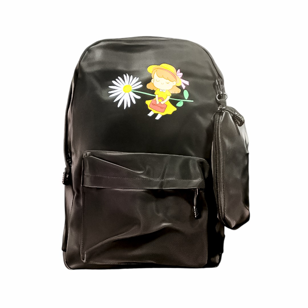 Mochila Preta em Nylon