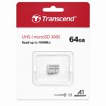 Cartão De Memória Transcend microSD 300S 64GB