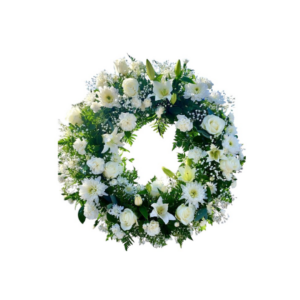 Coroa Fúnebre com Flores Naturais