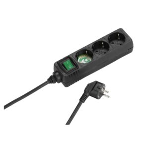 Vivanco Extensão Elétrica 3 Tomadas com Interruptor