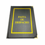 Pasta de Despacho em Cabedal Preto A4