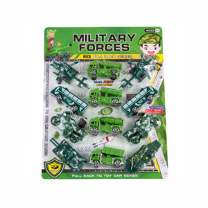 Conjunto de mini veículos militares de combate