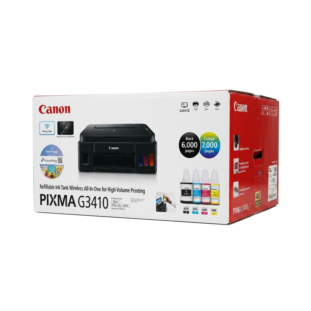 Impressora Multifunções Canon Multifunções Wi-fi PiXMA G3410 Preta 3