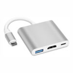 Adaptador multifuncional USB-C 3 em 1