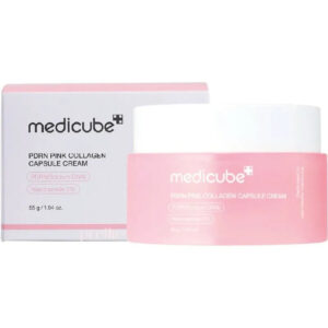 Medicube Creme com Cápsulas de Colágeno Rosa PDRN + Sódio e Niacinamida 5% e DNA