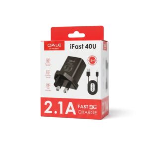 Carregador de Parede OALE iFast 40U 2.1A com Cabo Incluído