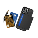 Capa iPhone 13 Pro Max Ruimeibi com Porta-Cartões Integrado Preta