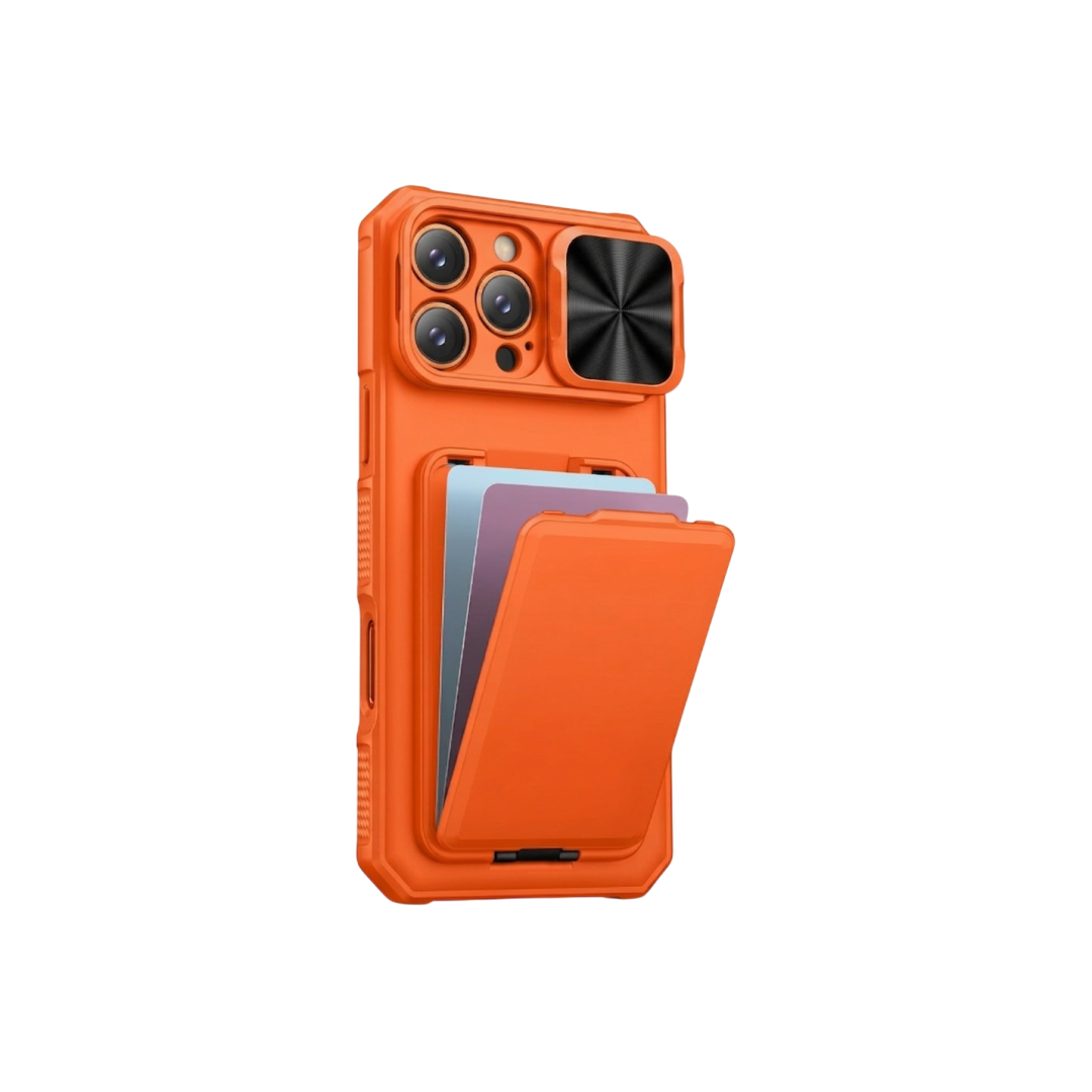 CAPA IPHONE 17 PRO MAXRIMBAXPORTABLE CARD PACKCOR LARANJA e