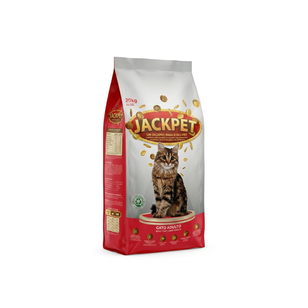 Ração gato adulto jackpet 20kg