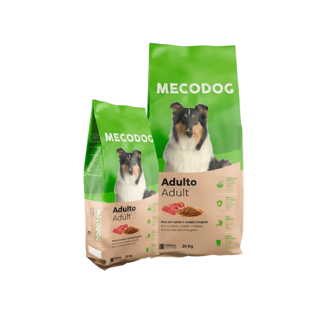 Ração para cão adulto mecodog 20kg c