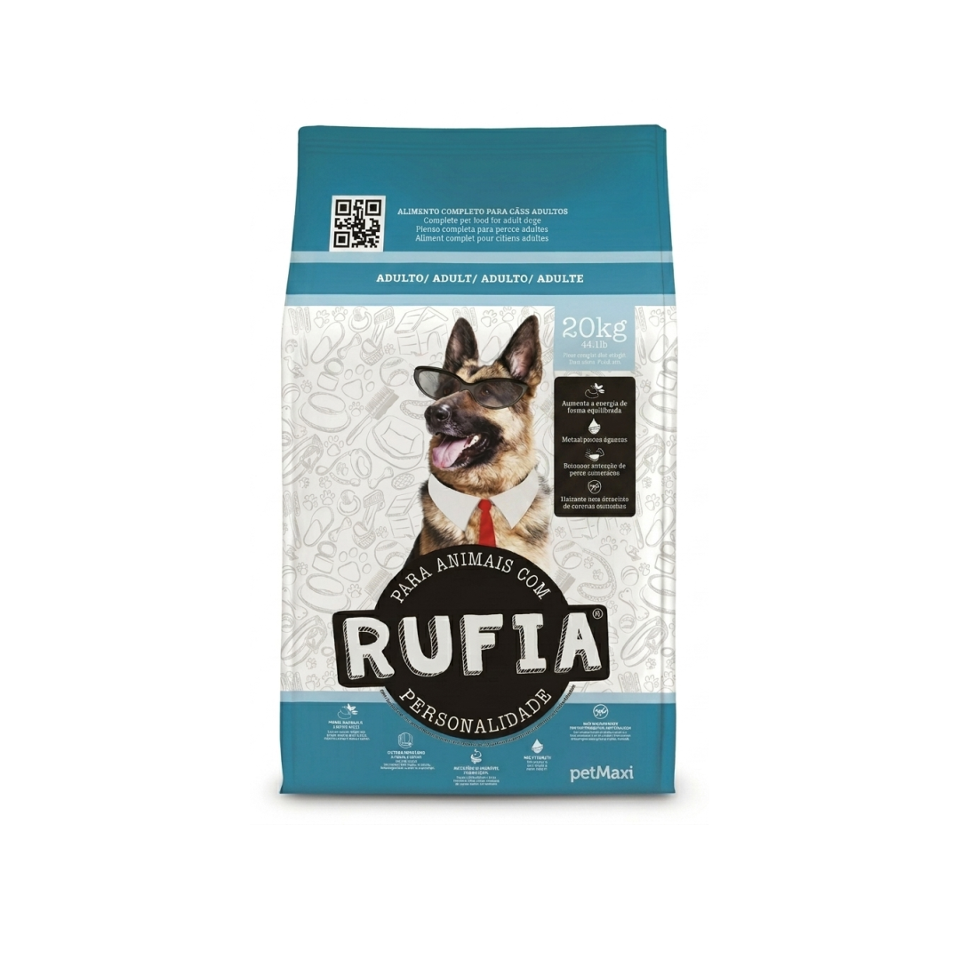 Ração para cão adulto rufia 20kg b