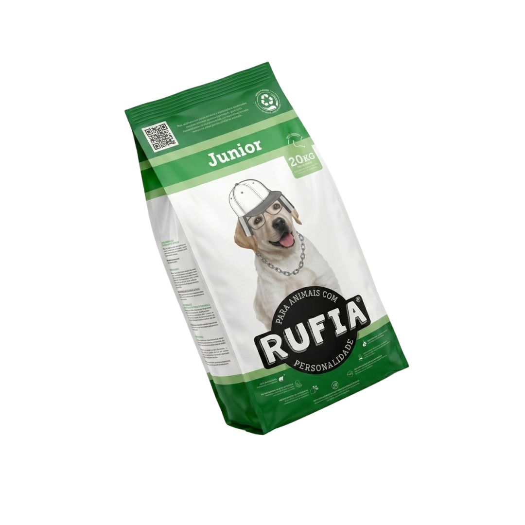 Ração para cão júnior rufia 20kg b