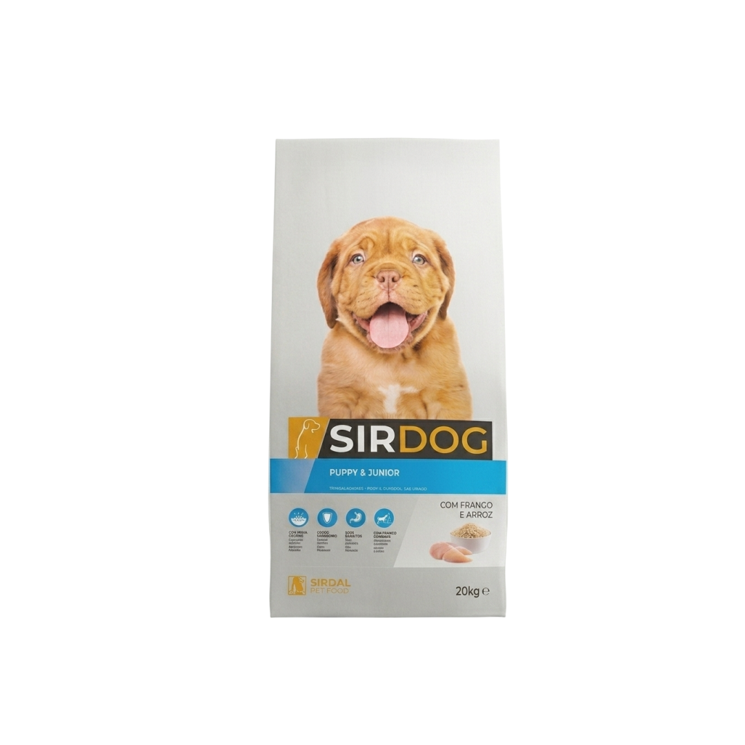 Ração para cão júnior sir-dog 20kg b