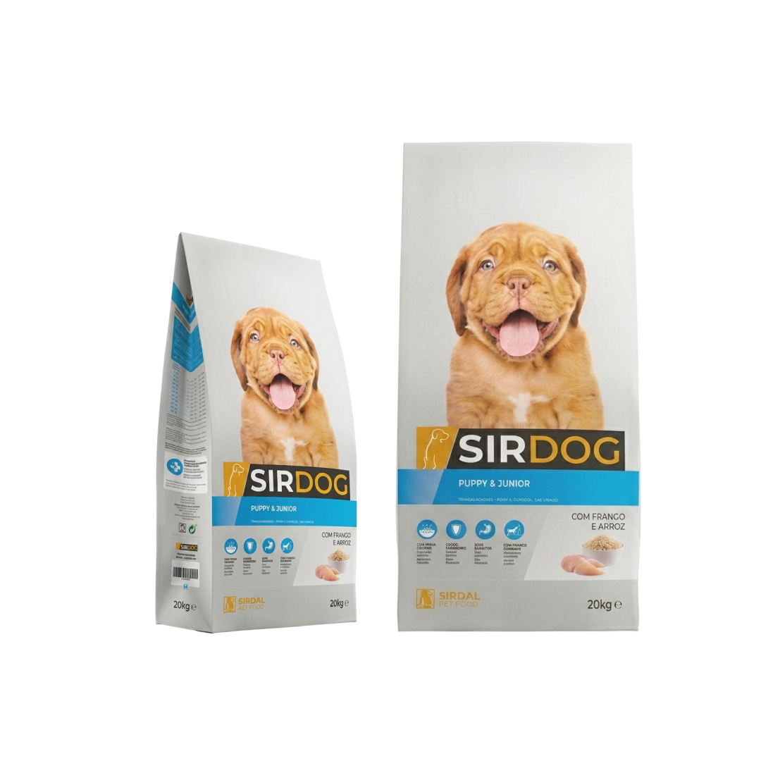 Ração para cão júnior sir-dog 20kg c